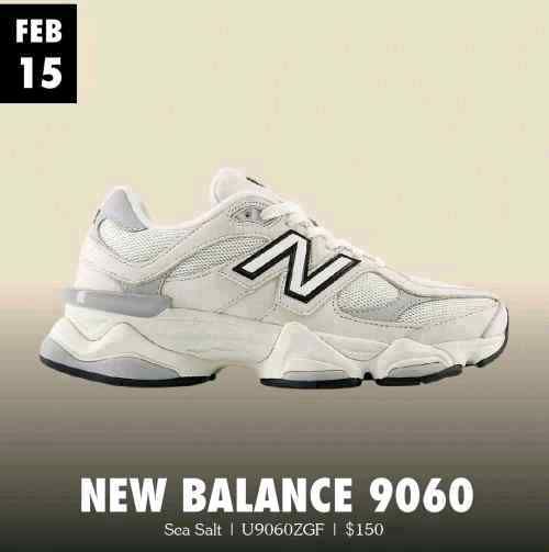 Neww Balancee 9060 Sea Salt Raincloud Black for her