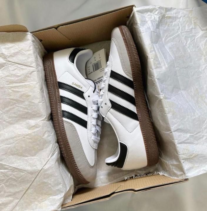 Addidas samba white black