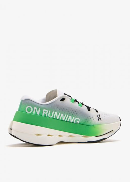 On Cloudboom Max Green White Running
