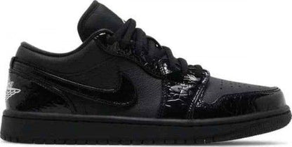 Nikke air jordan 1 low black croc