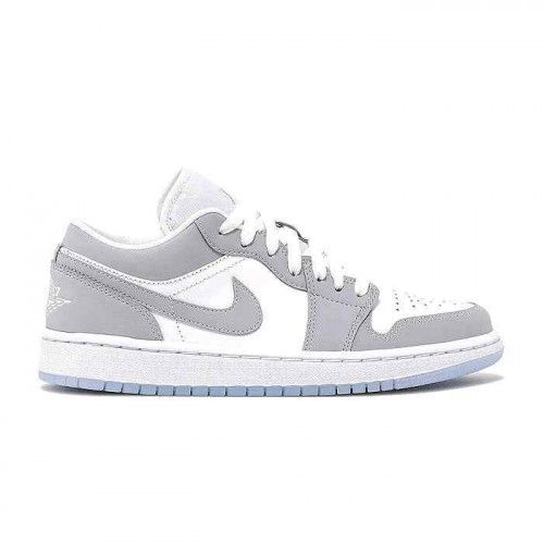 Nikke Air Jordan 1 Low White Wolf Grey