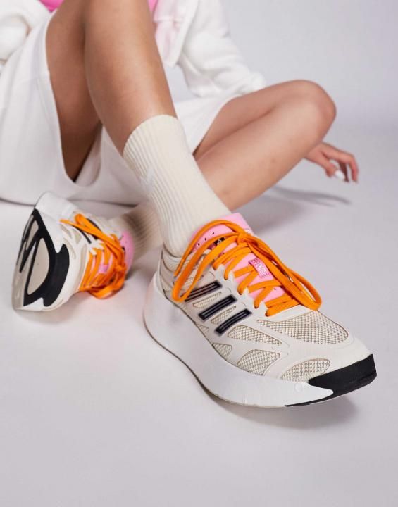 Adida Adizero Aruku Wonder White orange