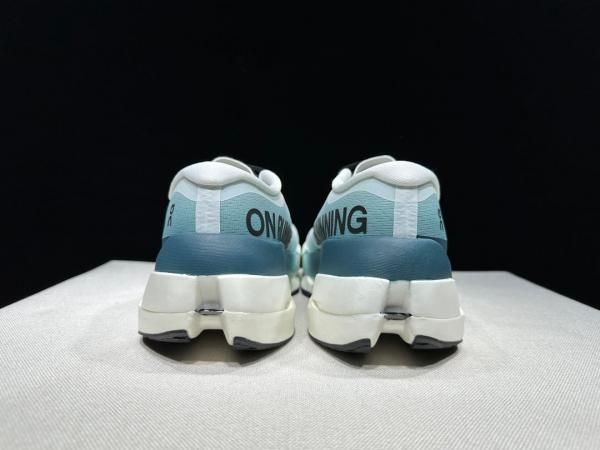 On Cloudboom Max Blue White Running