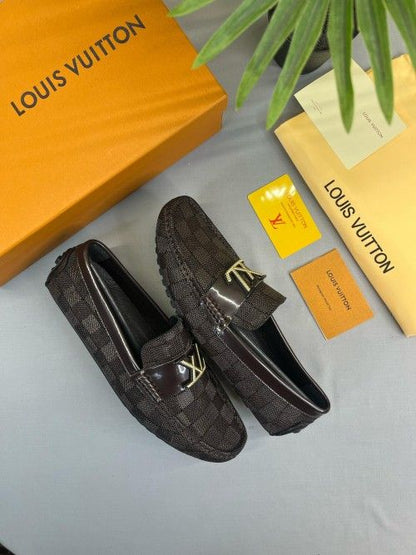 leather luxury loafer brown