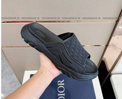 _Dior_H Town Oblique Full Black Sandal