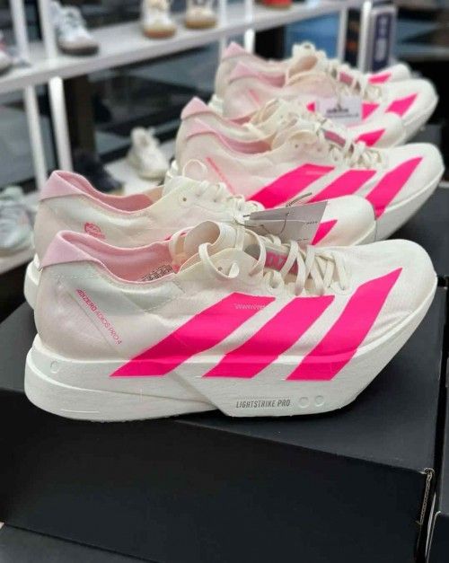 ADIDDASS ADIZERO ADIOS PRO 4 WHITE PIN