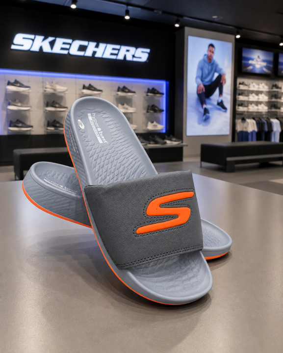 Skcherrs hyper burst go recovery grey orange