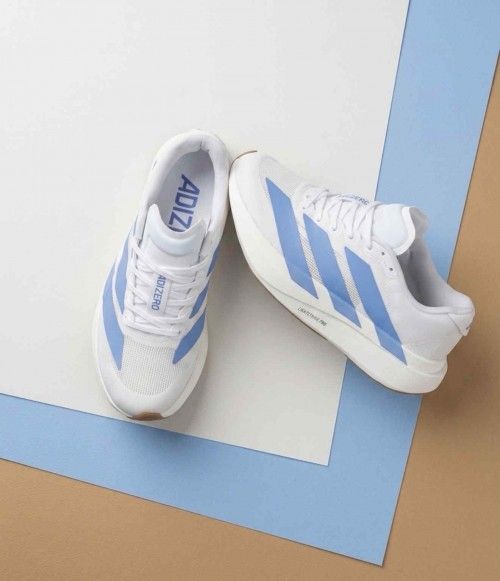 Adidaas adizero evo sl white blue fusion