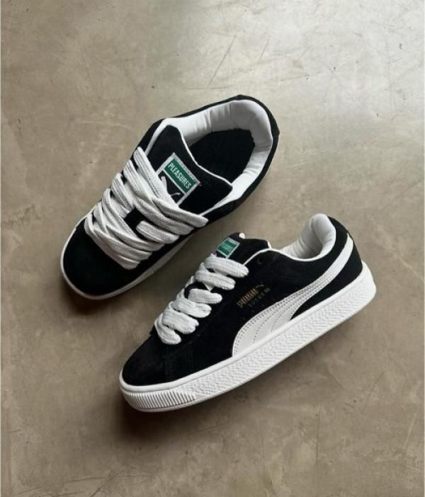 PUMMAA SUEDE XL BLACK WHITE FIX