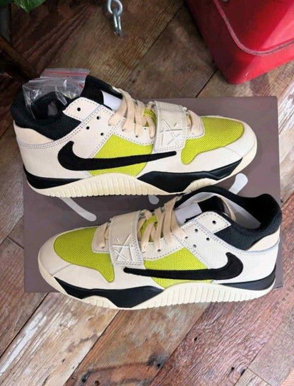 NIK travis scott x jordan jumpman jack trainer bright cactus