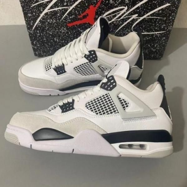 Air Jordan Retro 4 Military Black For Mens Semi UA