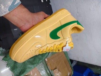 NIK AIRFORCE 1 LOW PATENT TOPAZ GOLD N LASER LIGHT ORANGE