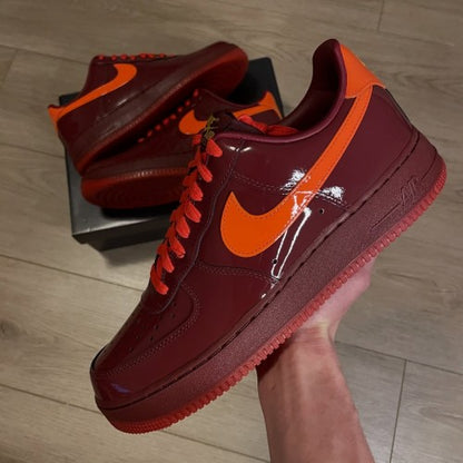 NIK AIRFORCE 1 LOW PATENT DARK TEAM RED
