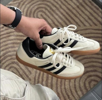 samba white SAND STRATA leather suede
