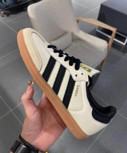 samba white SAND STRATA leather suede