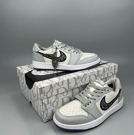 Nik air jordan retro 1 low dio r grey semi ua