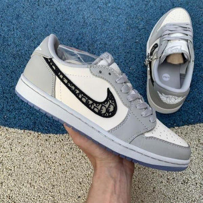 Nik air jordan retro 1 low dio r grey semi ua