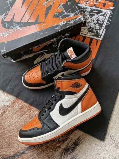 Nik air jordan retro 1 high shattered backboard orange semi ua with original box