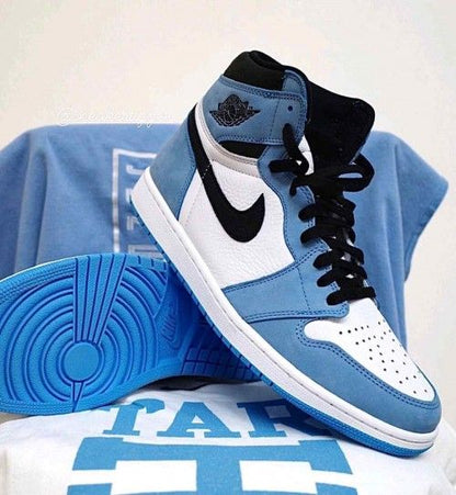 Nik Air Jordan Retro 1 High Univer Blue SEMI UA