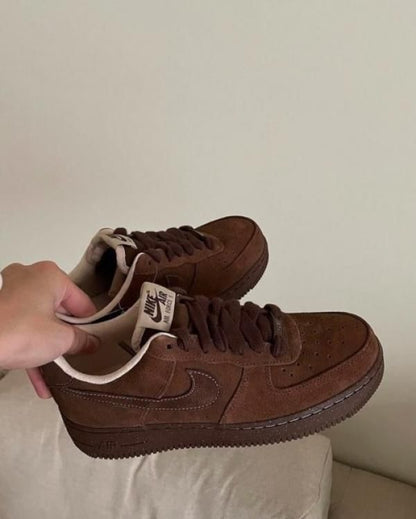 Nikkee Airforce 1 07 Cacao Wow Suede Quality