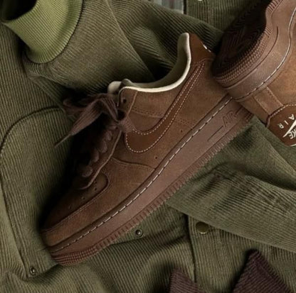 Nikkee Airforce 1 07 Cacao Wow Suede Quality