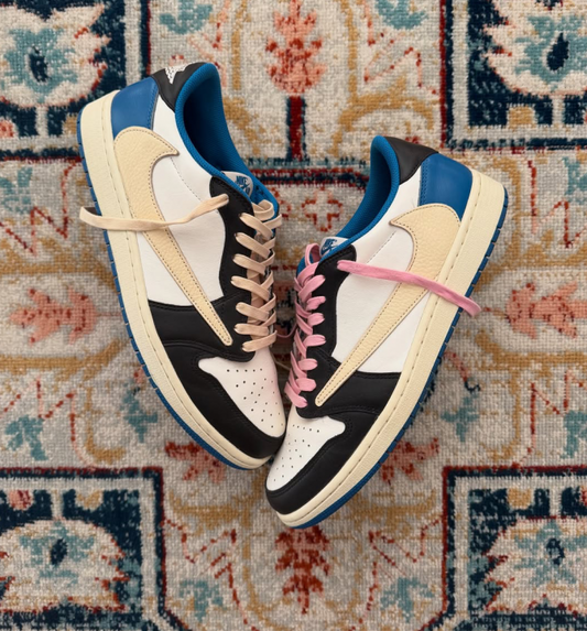 Nik air Jordan 1 Low Fragment X Travis Scott Without Plastic Packing Semi UA