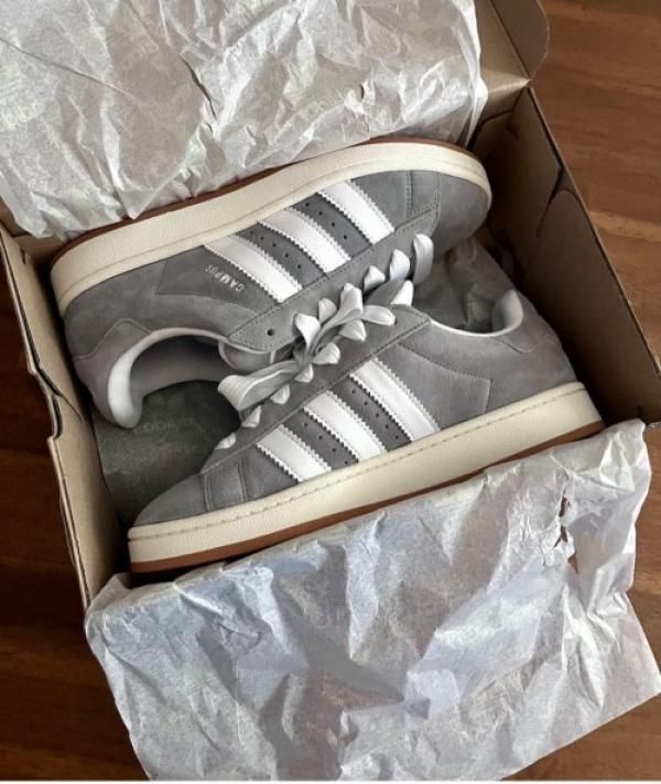 .ADIDAAS CAMPUS.GREY.FOR.MEN.SUEDE.QUALITY.