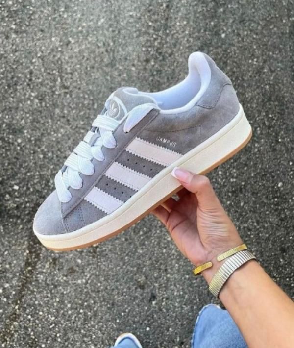 .ADIDAAS CAMPUS.GREY.FOR.MEN.SUEDE.QUALITY.
