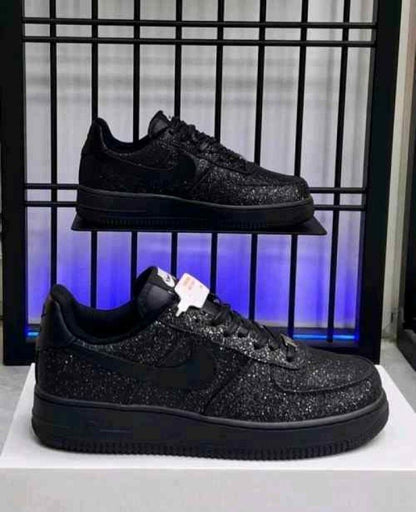 nikkee airforce 1 all black glitter