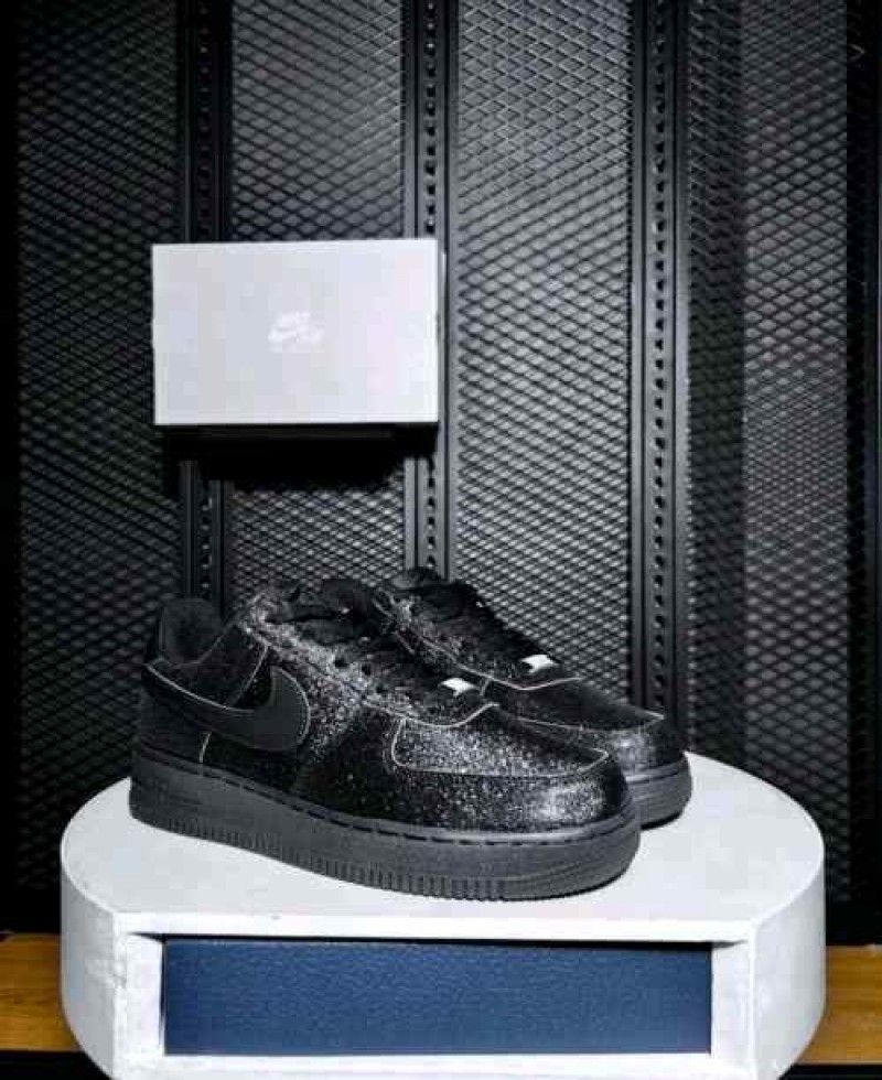 nikkee airforce 1 all black glitter