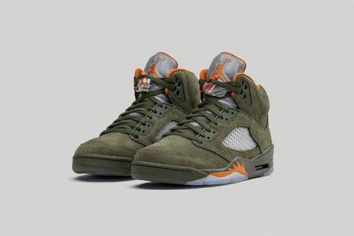 AIR JORDAN RETRO 5 OLIVE GREEN SALE