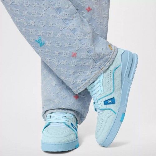 Loui s Vuitton Trainer x Tyler the creator Sky Blue Semi Ua