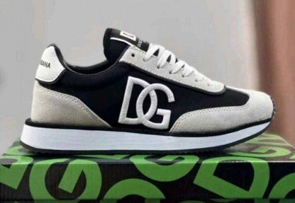 D&G Cushion Leather Black White