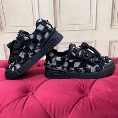 Dollce Gabbana Checkered Luxe Sneakers