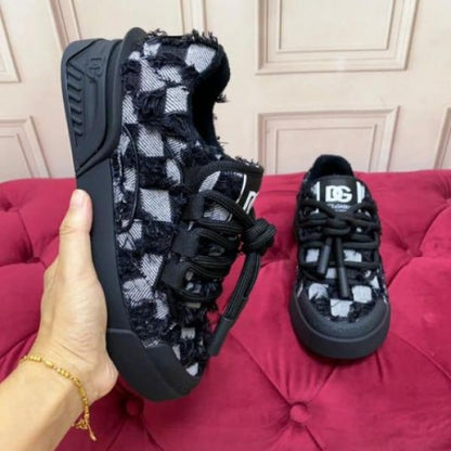 Dollce Gabbana Checkered Luxe Sneakers