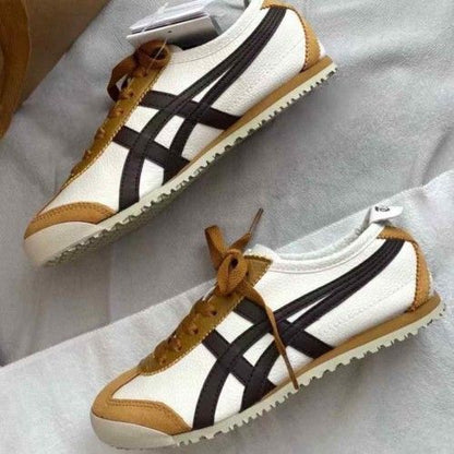 ONITSUK.A TIGER MEXICO 66 CREAM LICORICE BROWN