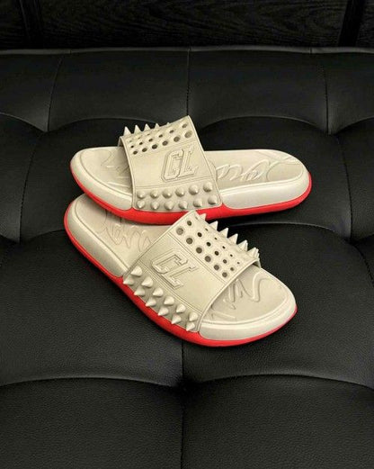 Christian...... louboutin take it easy slides bbeige...