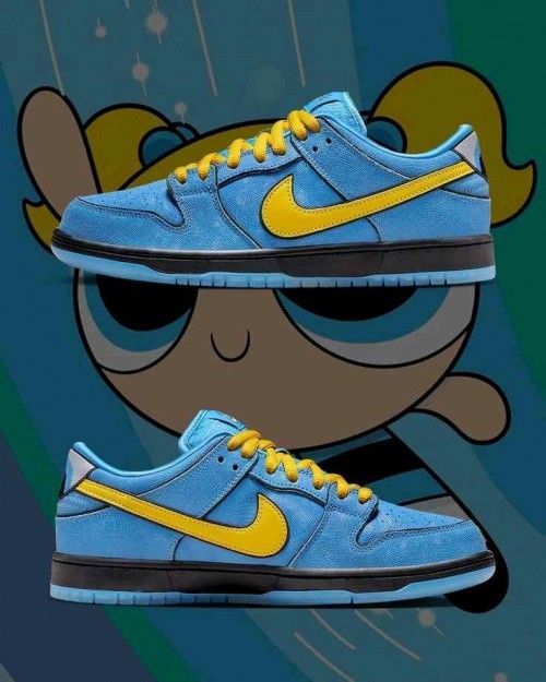 Nik.e Sb Dunk Low X Powerpuff Bubble