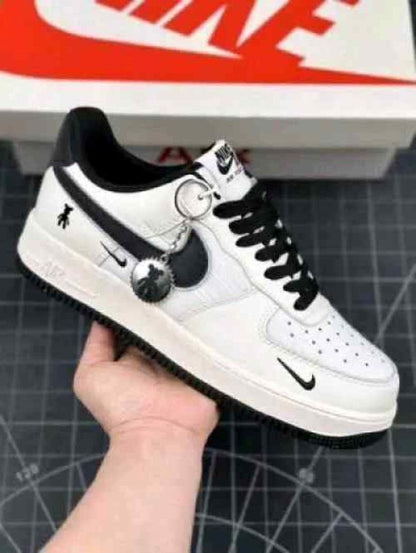 Nikkee Airforce 1 07 Low Violent Bear Joint Linen Beige Black
