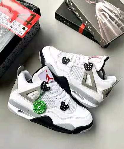 AIR JORDAN RETRO 4 WHITE CEMENT