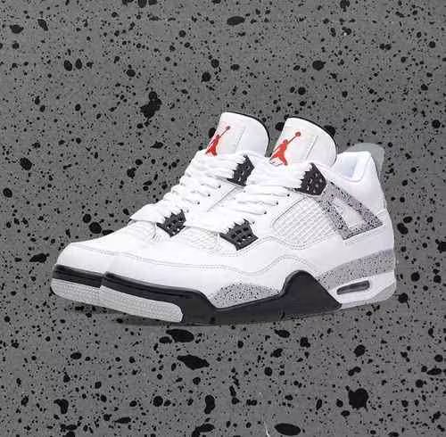 AIR JORDAN RETRO 4 WHITE CEMENT