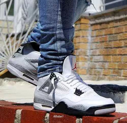 AIR JORDAN RETRO 4 WHITE CEMENT