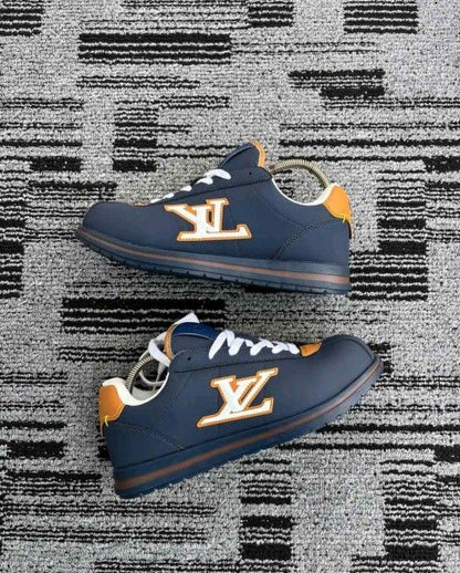 vuittton buttersoft snekars navy