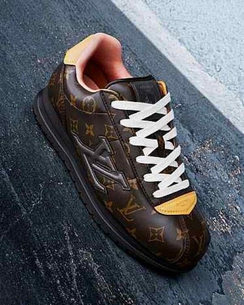 vuittton buttersoft snekars brown
