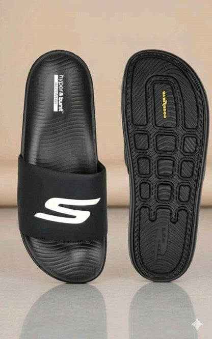 SKECHER.S HYPER BURST BLACK WHITE