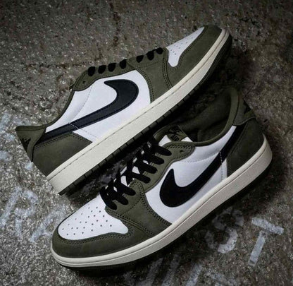 AIR JORDAN 1 RETRO LOW OG MEDIUM OLIVEBLACK-SUMMIT WHITE-SAIL