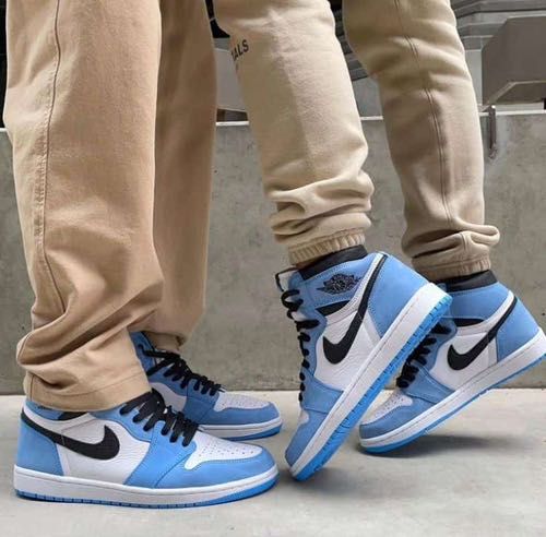 E air jordan retro 1 high university blue