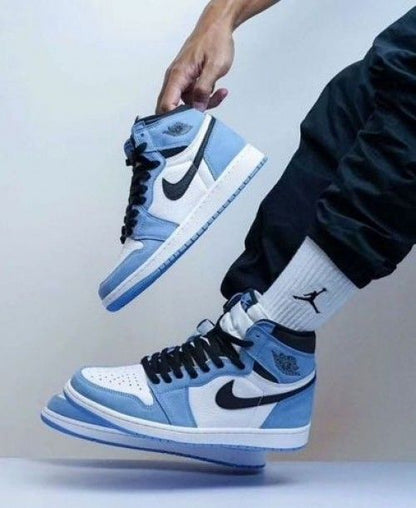 E air jordan retro 1 high university blue