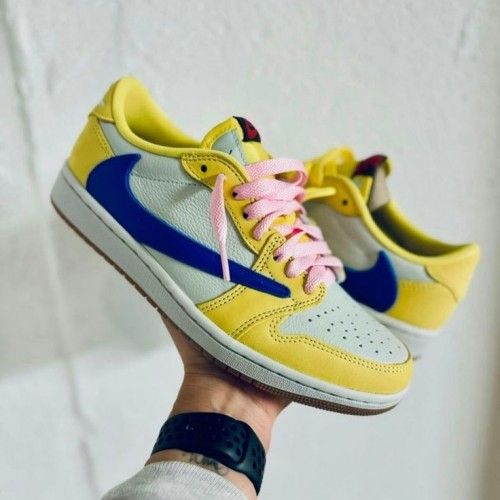 Air Jordan Retro 1 X Travis Scott Canary SEMI ua