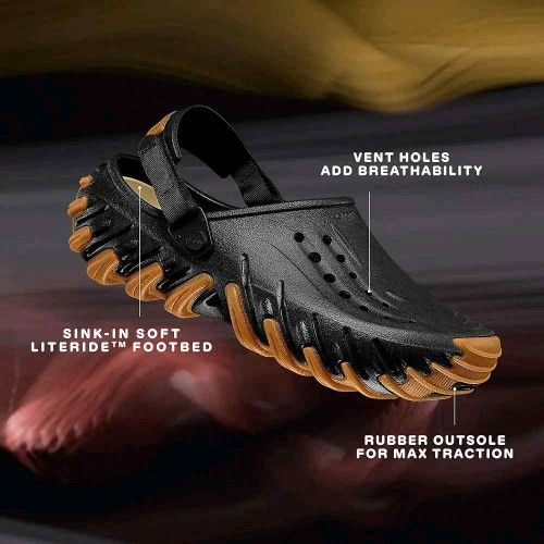 CROCCS CLOGS ECHO GUM BLACK FOR MEN